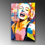 Wallity UV-802 Cuadro Decorativo de Vidrio Templado 70 x 100 cm Multicolor